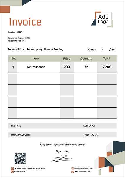 online invoice template