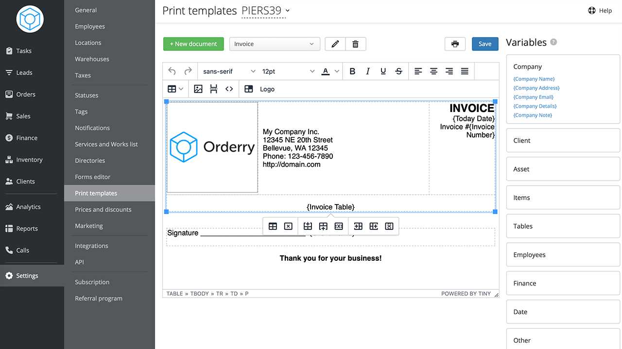 free appliance repair invoice template