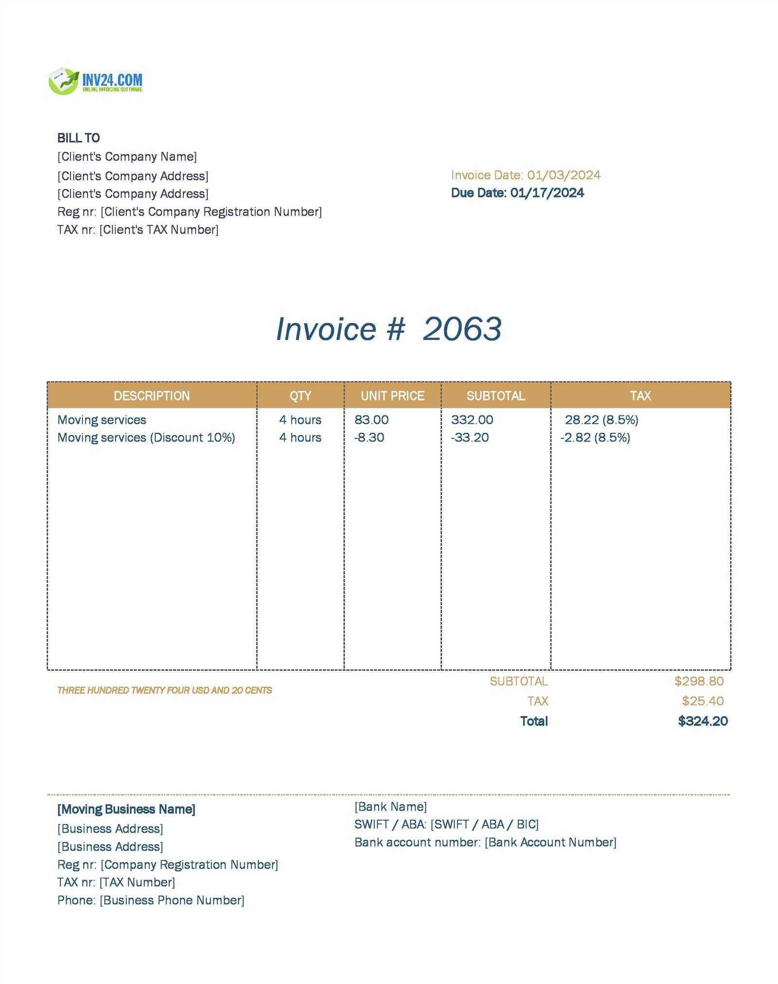 downloadable free invoice template excel