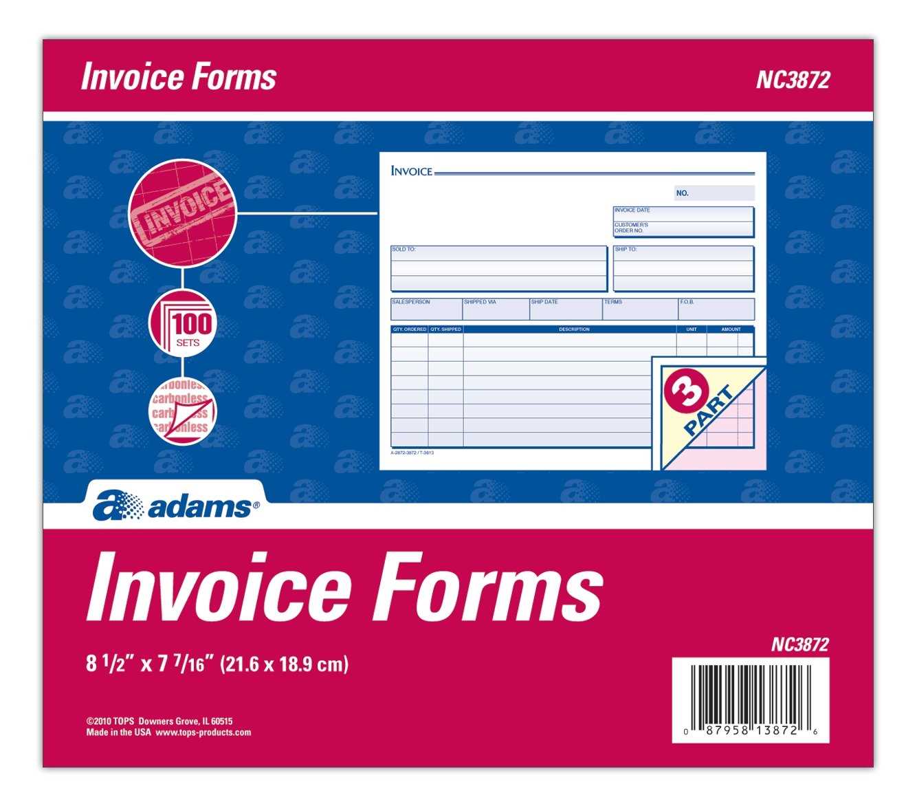 adams invoice template