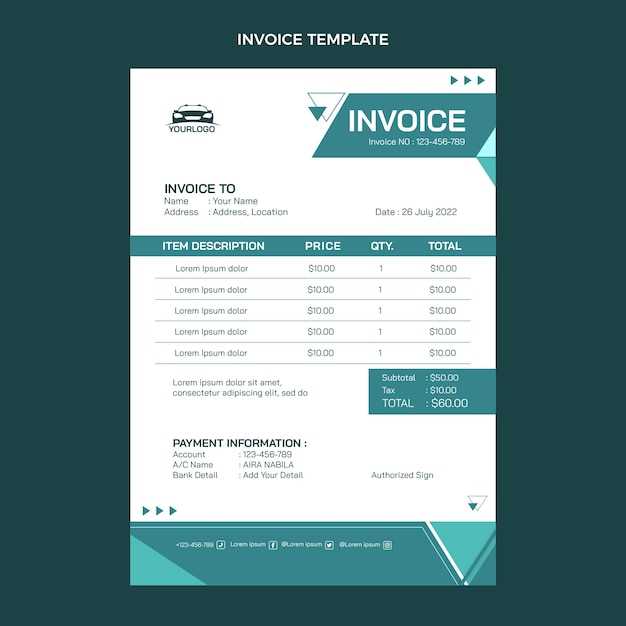 drive invoice template