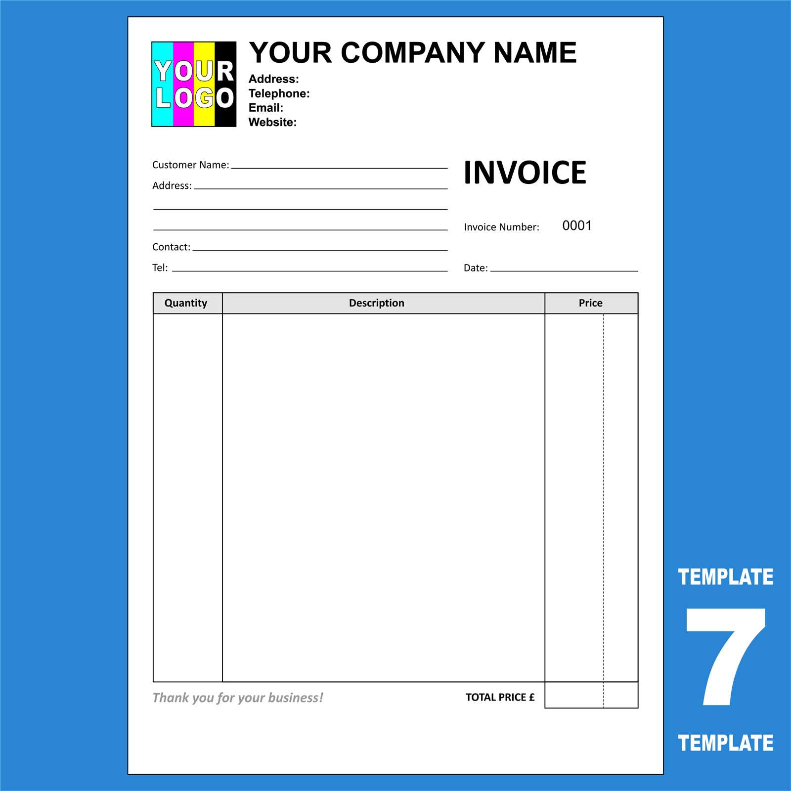 free printable invoice template microsoft word