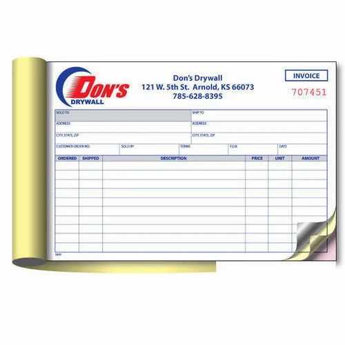 drywall invoice template