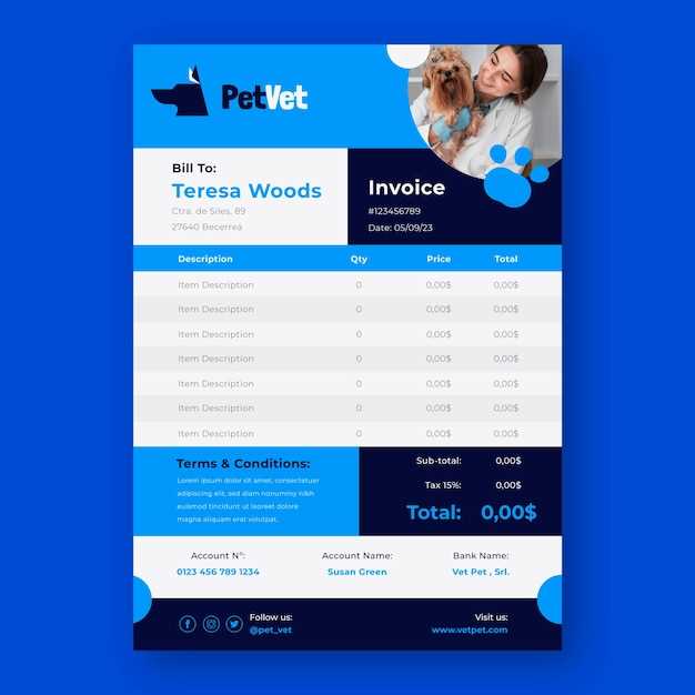 vet invoice template