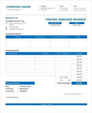 invoice template for computer services