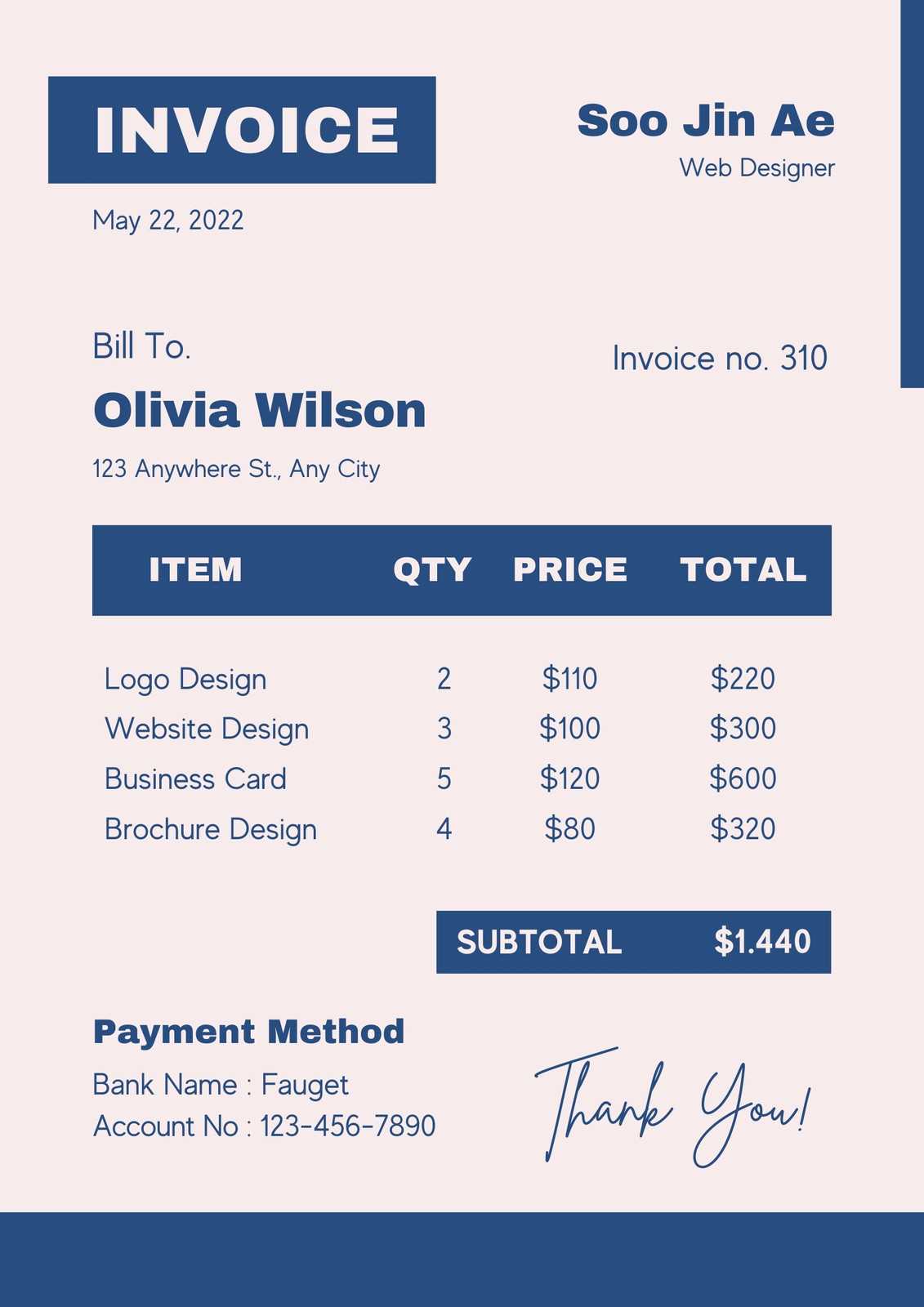 freshbooks invoice template