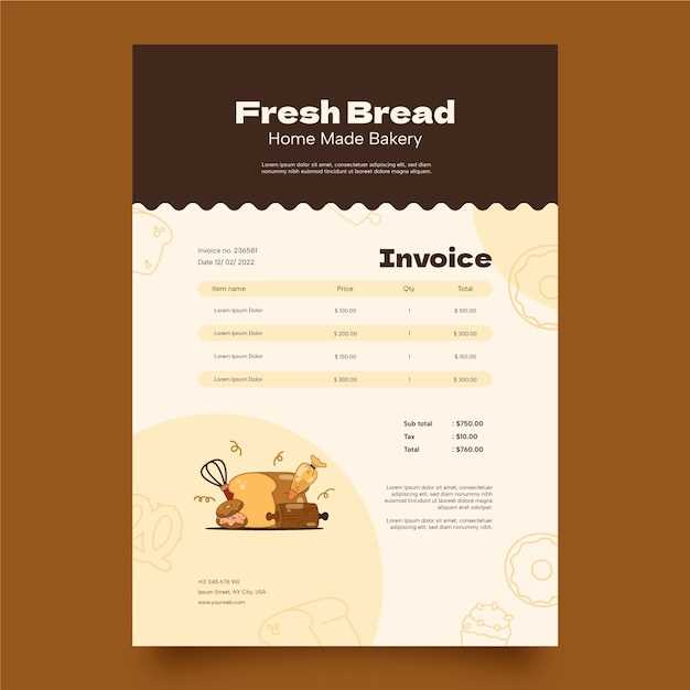 free bakery invoice template word