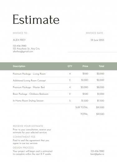 drive invoice template