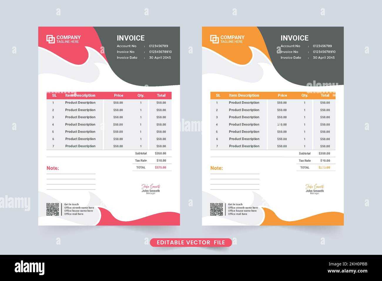 receipt invoice template