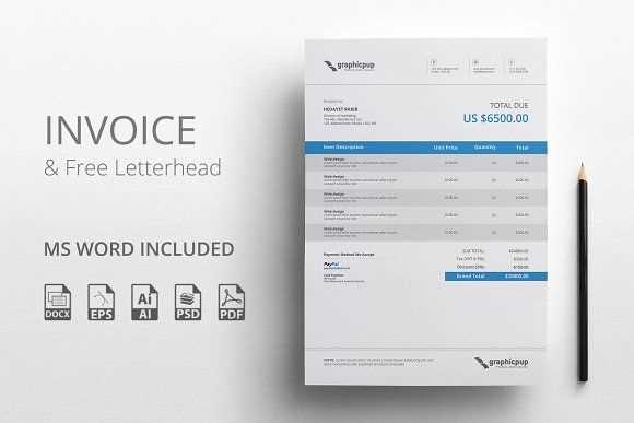 free invoice letterhead template