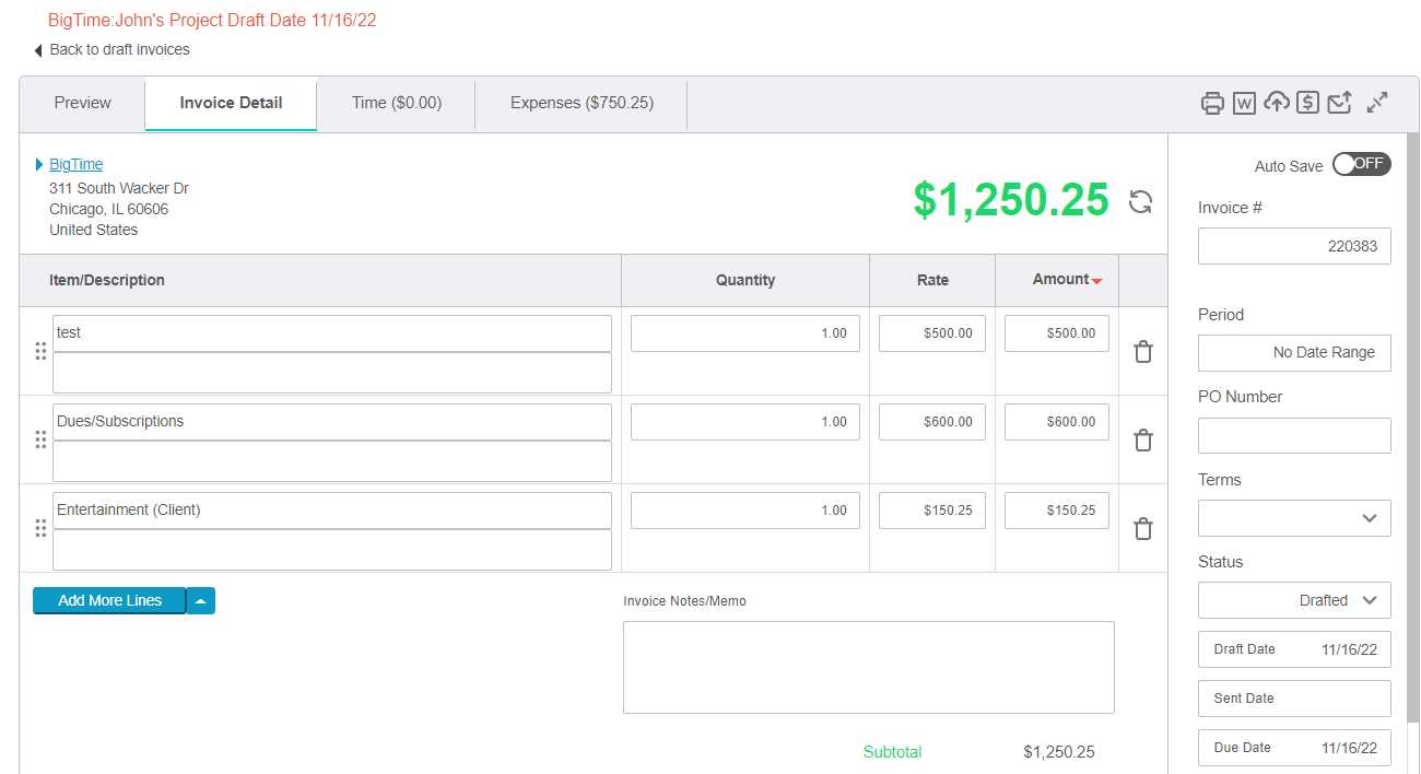 quickbooks templates for invoices