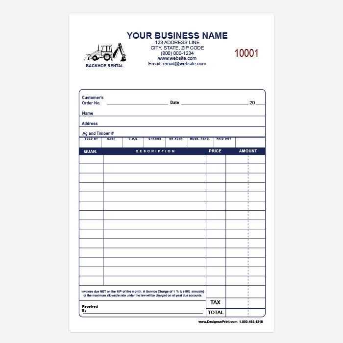 clothing invoice template