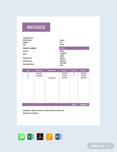 invoice template for apple pages