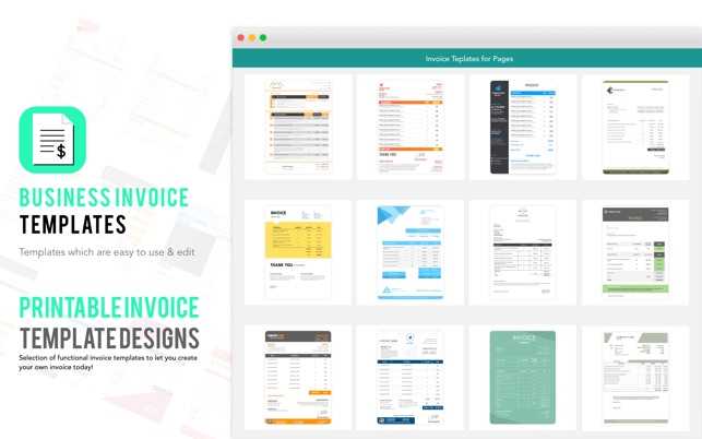 invoice templates for pages