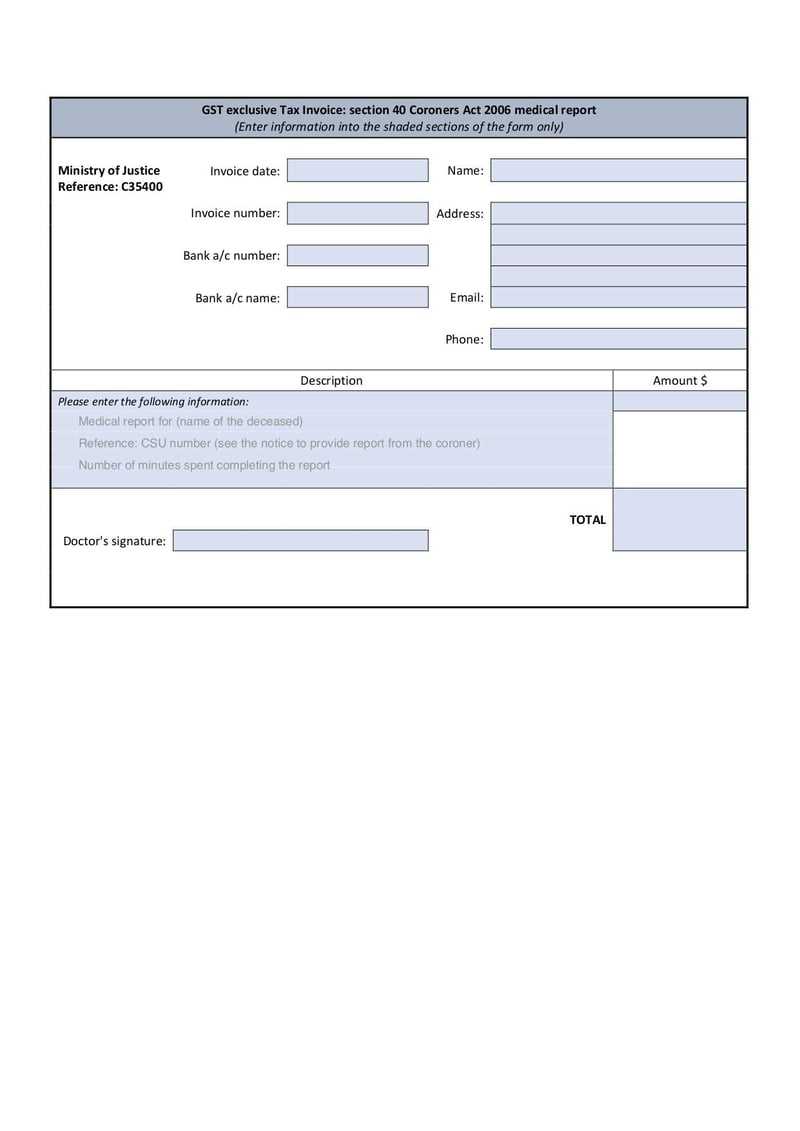 invoice template without tax