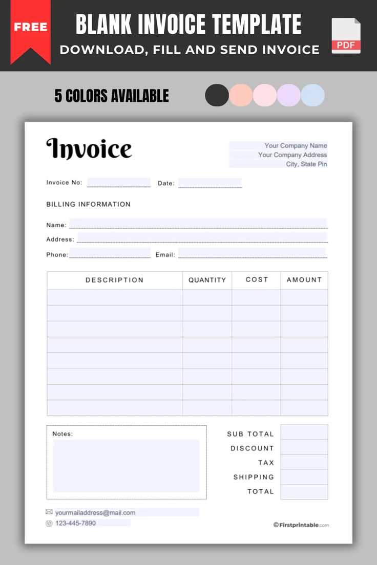 free printable invoice templates download