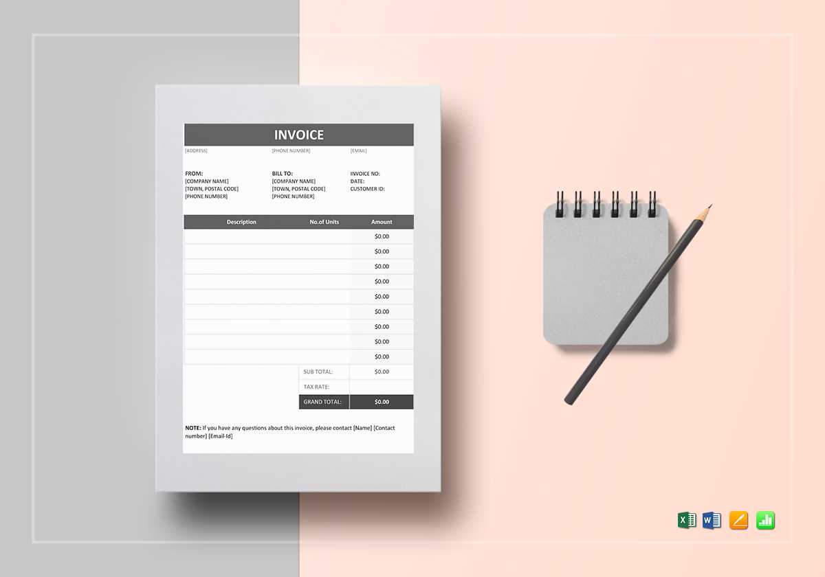 invoice template for apple pages