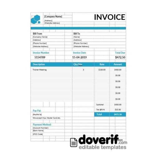 consultant invoice template word