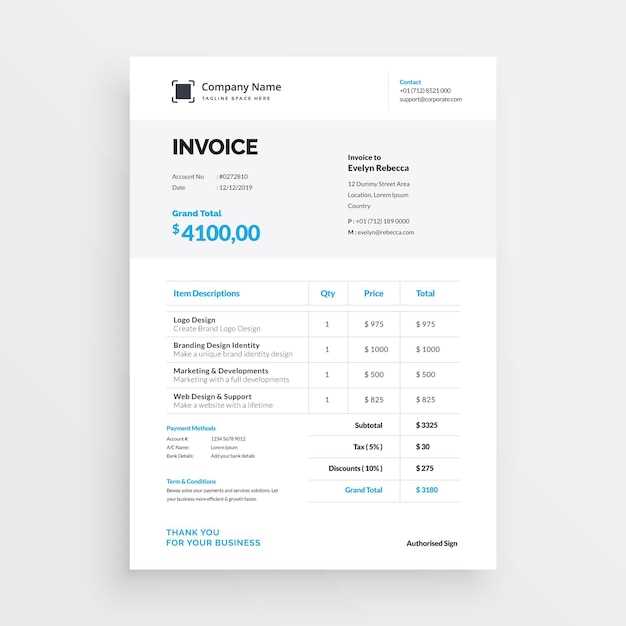 create business invoice template