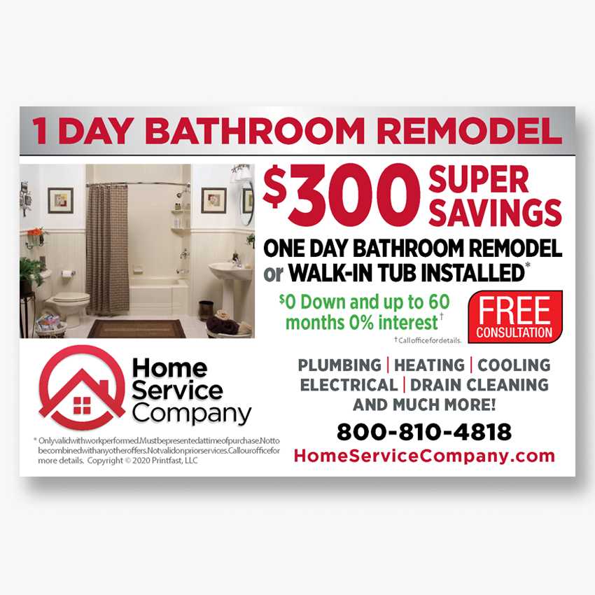 bathroom remodel invoice template