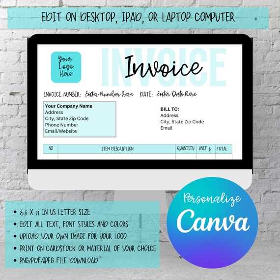 invoice template for ipad