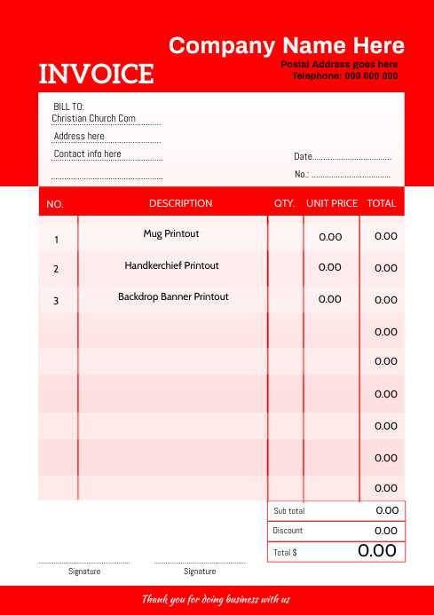 freelance hourly invoice template