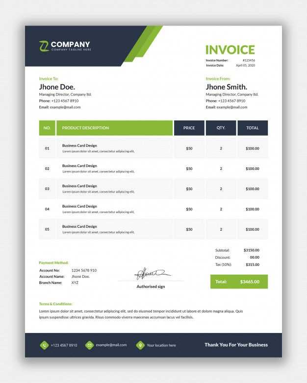 pinterest invoice template