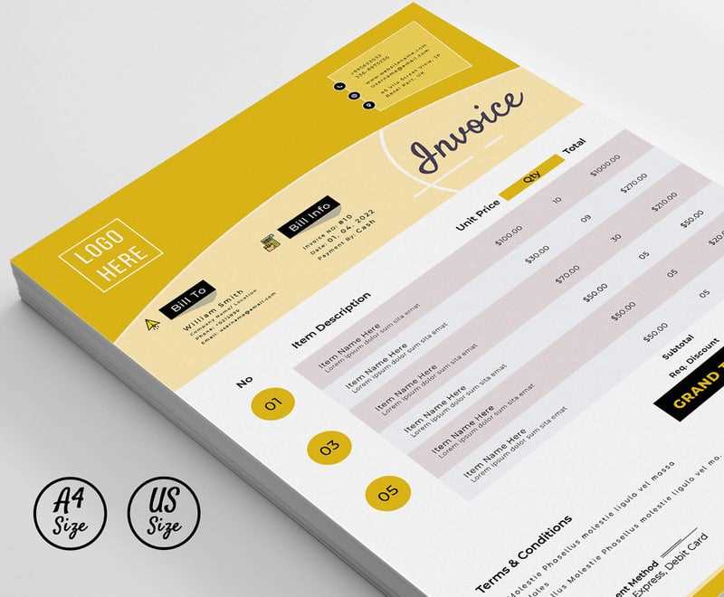 invoice template for apple pages