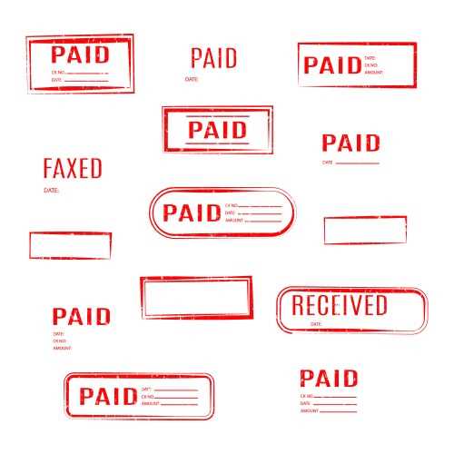 invoice stamp template