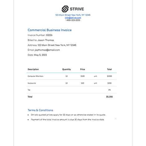 invoice doc template