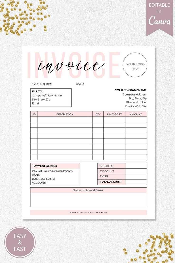 custom invoice template