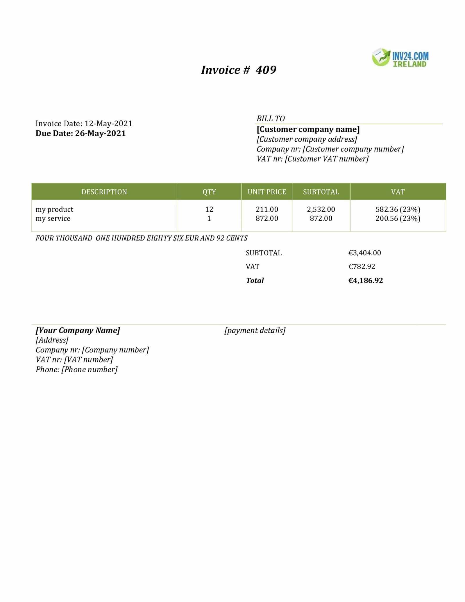 sales return invoice template