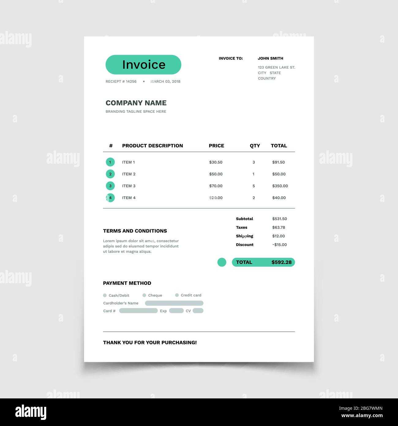 bookkeeping invoice template