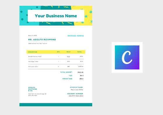 invoice template co