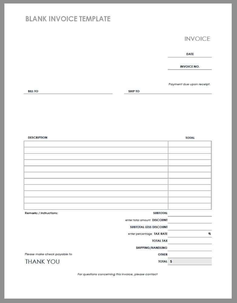 download invoice template pdf