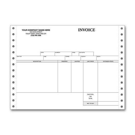 invoice slip template