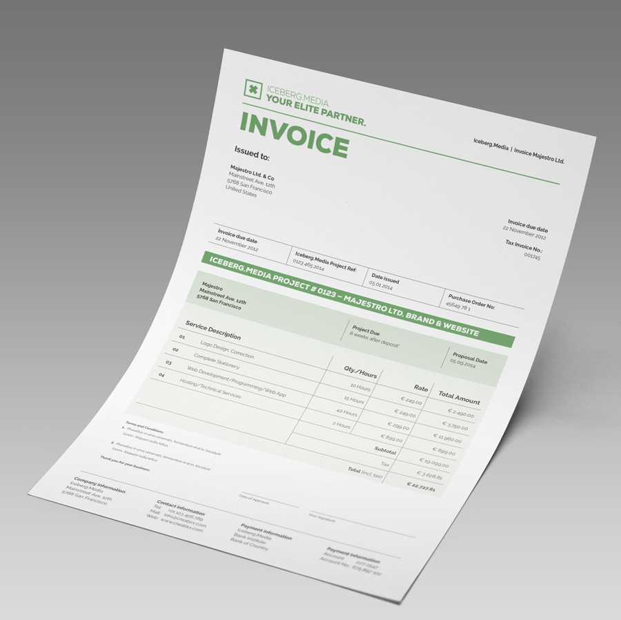 basic invoice template open office
