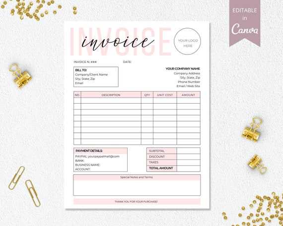 invoice template co
