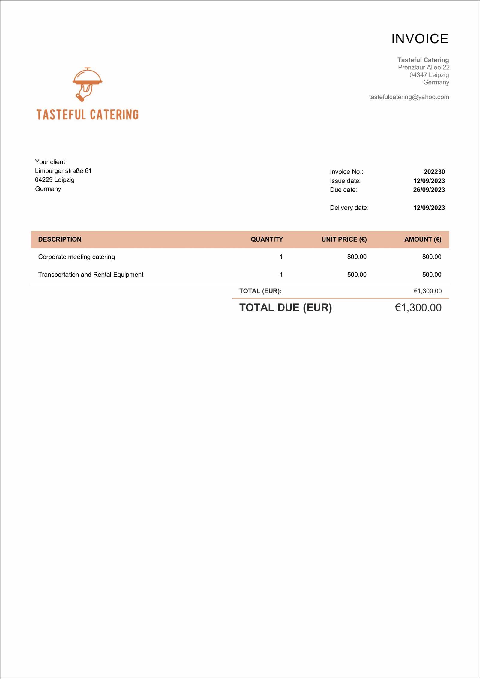 editable lawn care invoice template