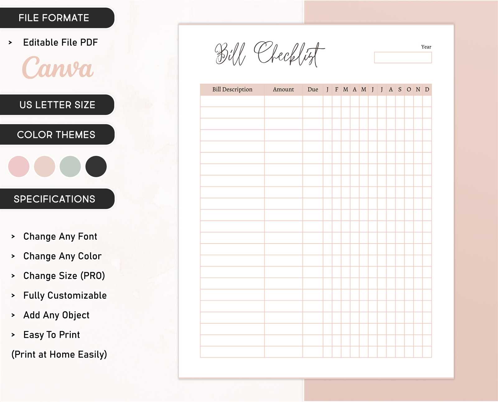 invoice checklist template