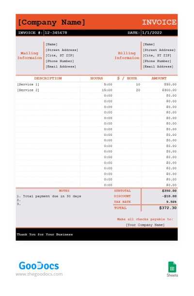 basic invoice template uk word