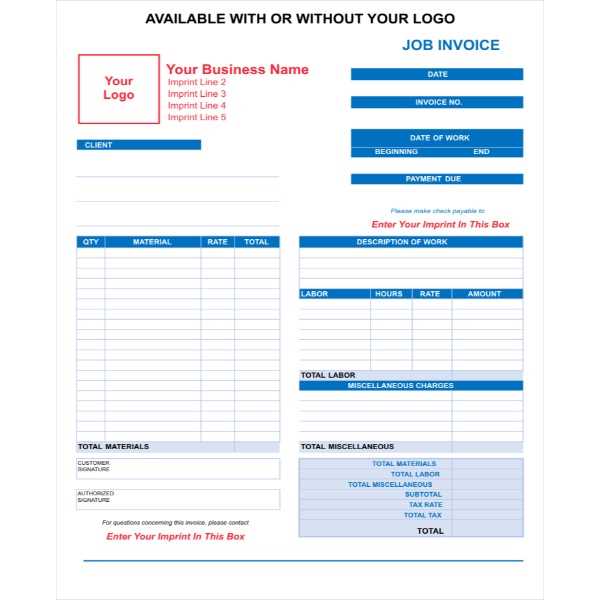 personalized invoice template