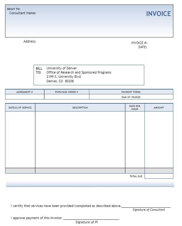 workshop invoice template