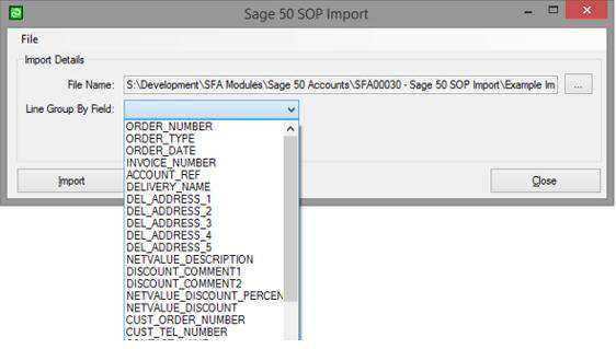 sage 50 sales invoice import template