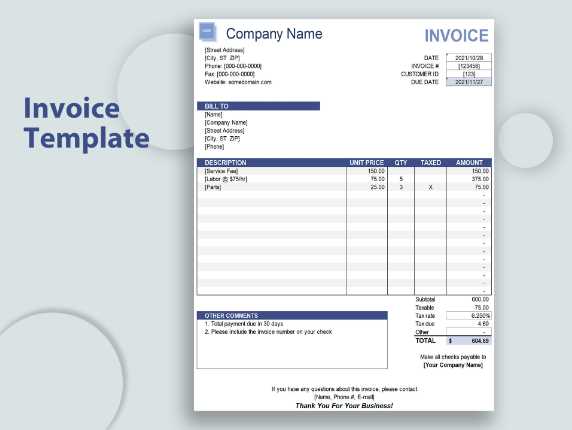 simple invoice template free mac