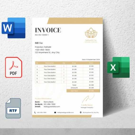 invoice template rtf