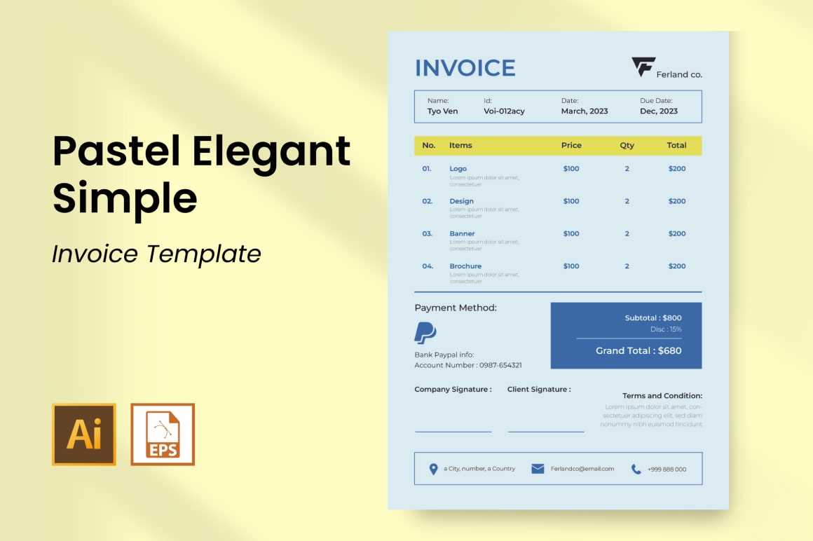 modern invoice template