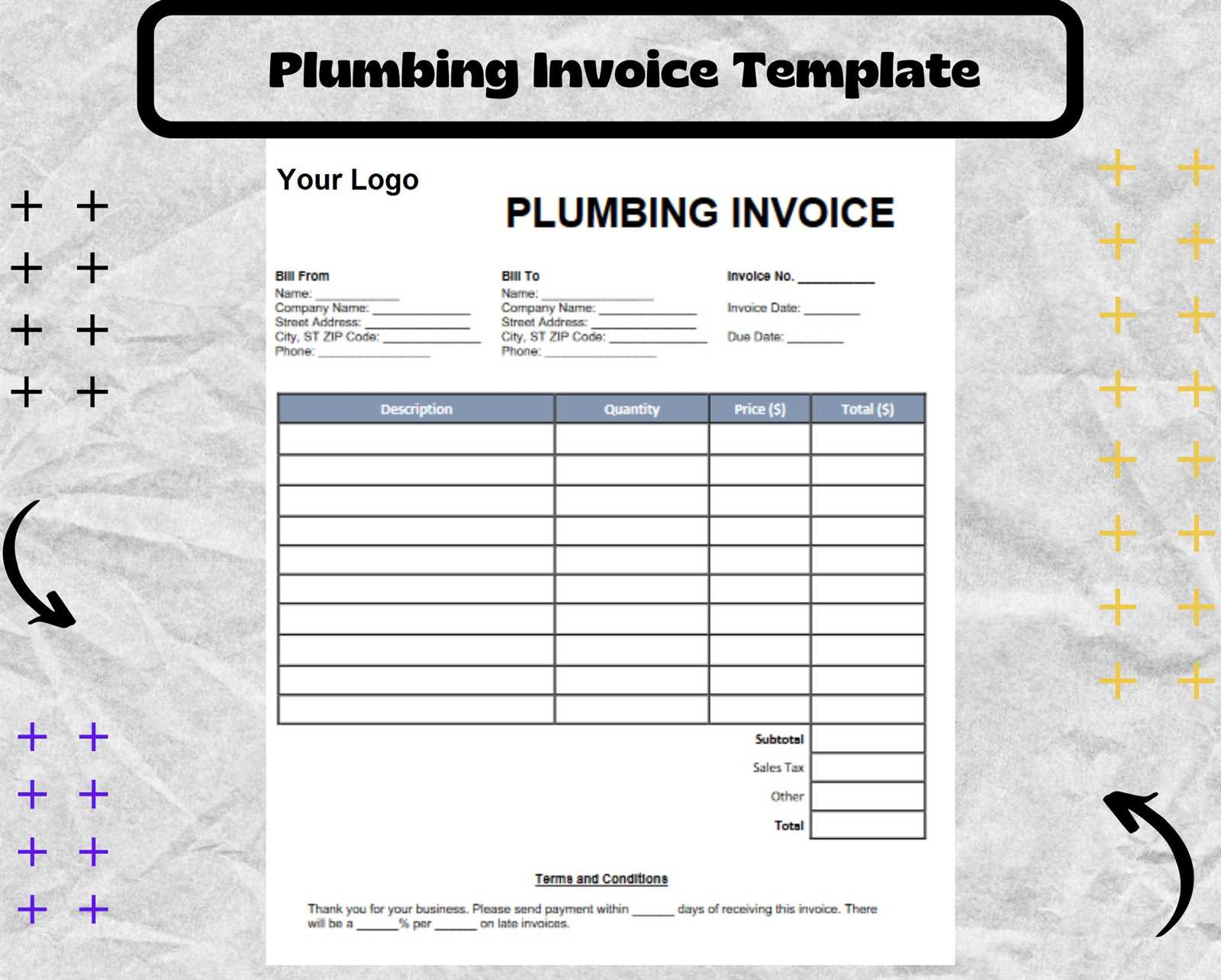 plumbers invoice template free