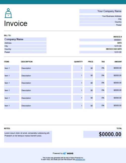 freelancer invoice template