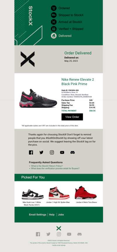 stockx invoice template
